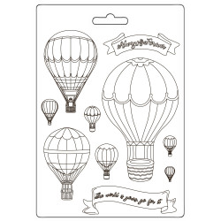 Stamperia Soft Mould A5 Timeless Globos