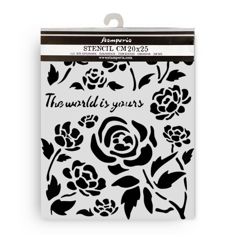 Stencil Stamperia 20x25 Timeless