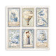 Maxi Block Papeles Scrap Stamperia 30 x30 Timeless  1 cara