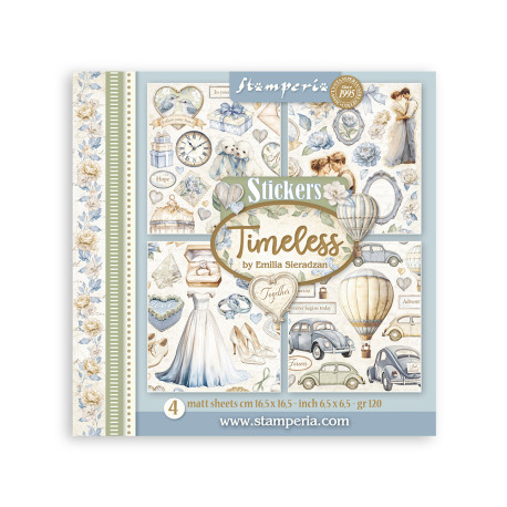 Stickers 165x165 mm 4 hojas Timeless