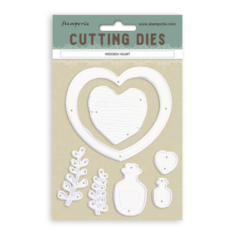 Set Troqueles Heart Stamperia