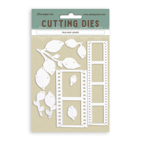 Set Troqueles Film and leaves Stamperia