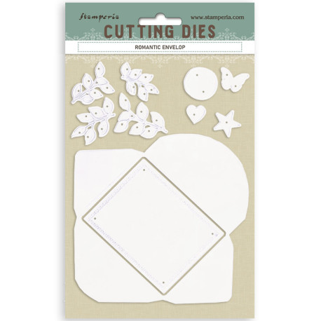 Set Troqueles A5 Romantic Envelope Stamperia