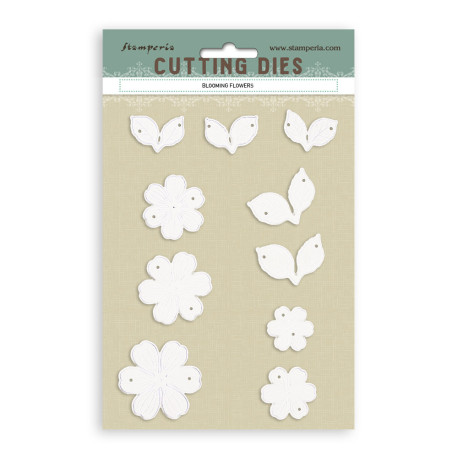 Set Troqueles A6 Bloombing flowers Stamperia