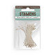 Pack 100 estambres blancos 8 cms.  Stamperia