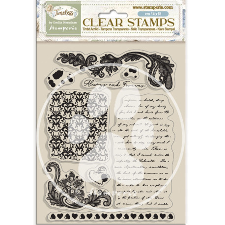 Sellos 14x18 Stamperia Timeless backgrounds