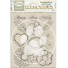 Sellos 14x18 Stamperia Timeless flowers and hearts