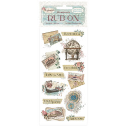 Rub-on Stamperia 10.16x21.6 cms. Venice City of Art Letras
