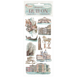 Rub-on Stamperia 10.16x21.6 cms. Venice City of Art Monumentos