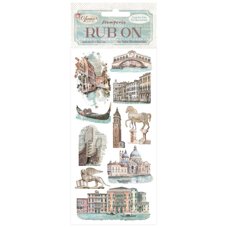 Rub-on Stamperia 10.16x21.6 cms. Venice City of Art Monumentos