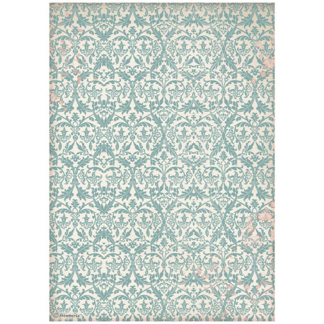 Papel de Arroz  Venice City of Art  Tapiz Turquesa A-4