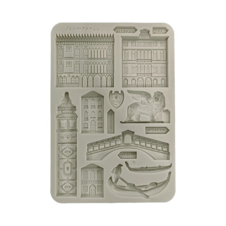 Stamperia Silicone mold A5 Venice City of Art Monumentos