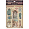 Apliques de madera Stamperia A5 Christmas Home