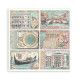 Maxi Block Papeles Scrap Stamperia 30 x30 Voyages