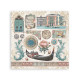 Stickers 165x165 mm 4 hojas Silent Sea