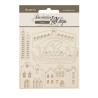 Decorative Chips 14x14 cms Stamperia Venice City of Art Elementos