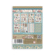 Washi pad 8 hojas A5 Coffee and chocolate Stamperia