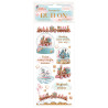 Rub-on Stamperia 10.16x21.6 cms. Candy Christmas bolas de nieve