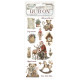 Rub-on Stamperia 10.16x21.6 cms. The Owl's House teddy bears