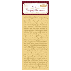 Vintage golden Transfer - Writing