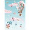 Papel de Arroz Candy Christmas globos aerostaticos