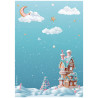 Papel de Arroz Candy Christmas casa de mazapan