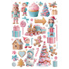 Papel de Arroz Candy Christmas elementos