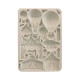Stamperia Silicone mold A5 Alice in christmas circus and air balloons