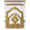 Formas decorativas Stamperia : Alice in Christmas frame and key