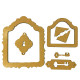 Formas decorativas Stamperia : Alice in Christmas frame and key
