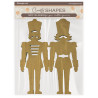 Formas decorativas Stamperia : Alice in Christmas soldiers