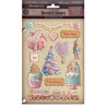Apliques de madera Stamperia A5 Christmas Home