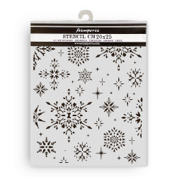 Stencil Stamperia 20x25 The Owl's House snowflakes