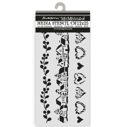 Stencil 12x25 Stamperia The Owl's House l3 stripes