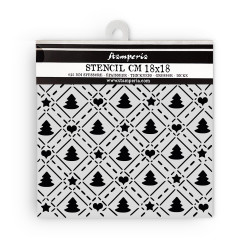 Stencil Stamperia Candy Christmas tree pattern