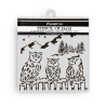 Stencil Stamperia The Owl's House owls