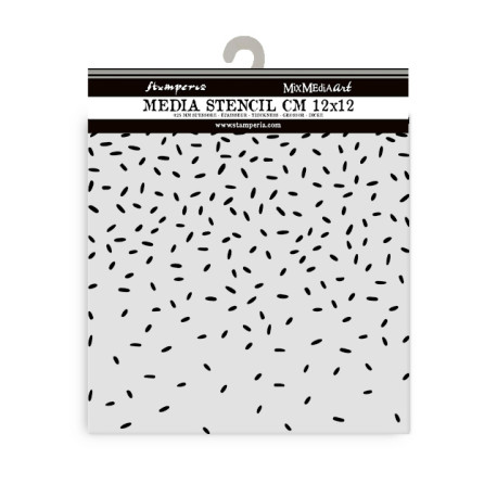 Stencil 12x12 Stamperia Candy Christmas drippping with sugar sparkling