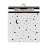 Stencil 12x12 Stamperia Alice in Christmas stars and moon