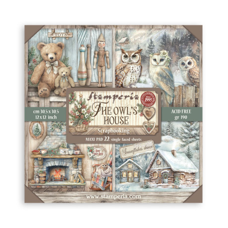 kit de Papeles Scrap Old Lace Stamperia 30 x30