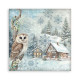 Maxi Block Papeles Scrap Stamperia 30 x30   The Owl's House 1 cara