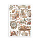 Washi pad 8 hojas A5 Coffee and chocolate Stamperia