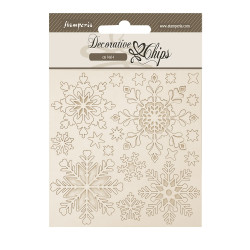 Decorative Chips 14x14 cms Stamperia The Owl's House Snowflakes