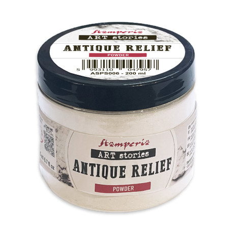 Polvo de relieve efecto antiguo STAMPERIA  Black 200ml