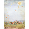 Papel de Arroz Stamperia Whispering woods colinas