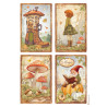Papel de Arroz Stamperia Whispering woods 4 cartas