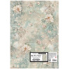 Hoja Papel  Arroz Stamperia 50x70 cms. Peony pattern