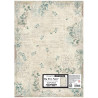 Hoja Papel  Arroz Stamperia 50x70 cms. Peony pattern
