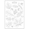 Stamperia Soft Mould A5 Whispering woods hojas