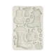 Stamperia Silicone mold A5 Whispering woods botas y casa de cabalaza
