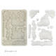 Stamperia Silicone mold A5 Whispering woods calabazas